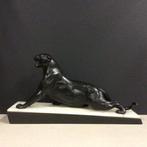 Plagnet M. - sculptuur, Panther - 21 cm - Zwart gepatineerde