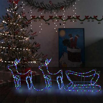 vidaXL Décoration de Noël dextérieur Renne et traîneau beschikbaar voor biedingen