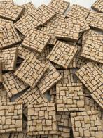 Lego Stenen - 100* Custom Zand steen tegeltjes, Nieuw