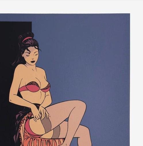 Philippe Berthet (1956) - Pin-up en bas nylon, Antiek en Kunst, Antiek | Overige Antiek