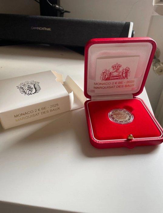 Monaco. 2 Euro 2025 Marquisat des Baux Proof (Zonder, Postzegels en Munten, Munten | Europa | Euromunten