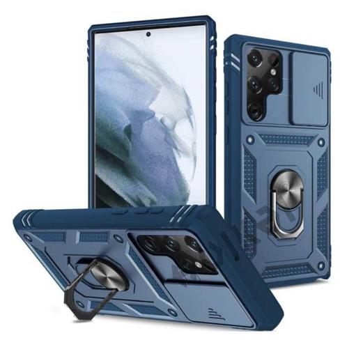 Samsung Galaxy S22 Ultra - Armor Kaarthouder Hoesje met, Telecommunicatie, Mobiele telefoons | Hoesjes en Screenprotectors | Samsung