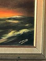 Stany Holda (1919-1981) - Volier en mer agîtée