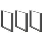 vidaXL Eettafelpoten 2 st U-vormig 100x(72-73) cm staal, Huis en Inrichting, Tafelonderdelen, Verzenden, Nieuw