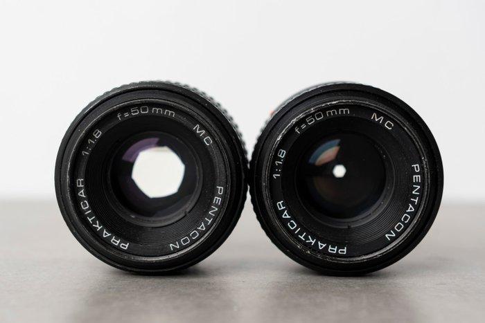 2x Pentacon Prakticar 1,8/50mm - B mount Objectif d’appareil, Audio, Tv en Foto, Fotocamera's Analoog