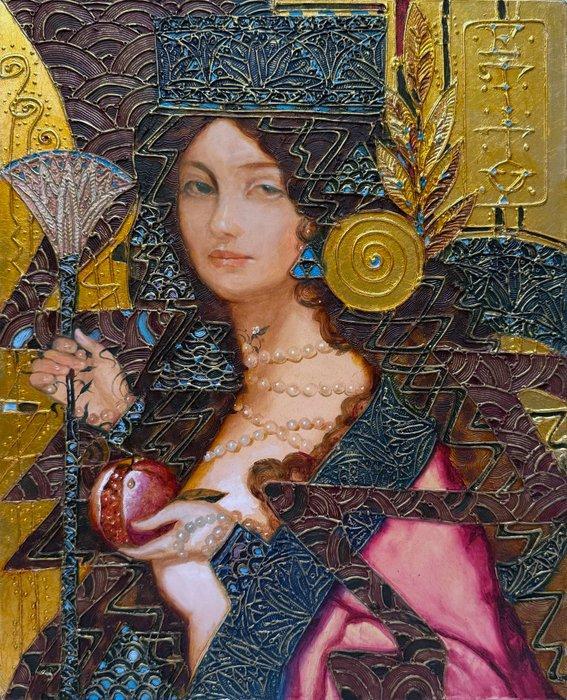 Eugène Titov (1969) - La Belle Jardinière, Antiek en Kunst, Kunst | Schilderijen | Klassiek