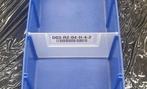 Stellingbak kunststof 495x150x80 mm blauw gebruikt, Ophalen of Verzenden