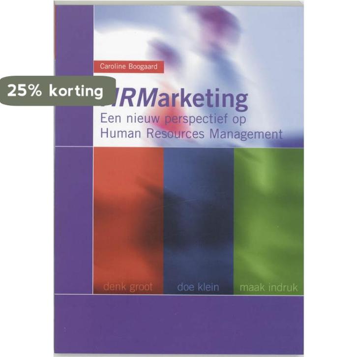 HRMarketing 9789043008372 C. Boogaard, Livres, Économie, Management & Marketing, Envoi