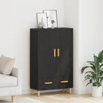 vidaXL Highboard in Zwart Eiken, 70x31x115 cm, Gemaakt van, Verzenden, Nieuw