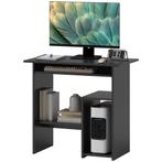 TRUUSK Computertafel - Bureau met Open Vakken en Opbergruimt, Huis en Inrichting, Verzenden, Nieuw