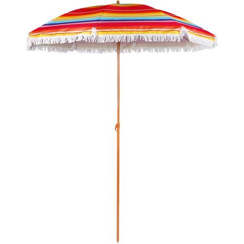 ② Parasol 180 - met tas multi kleur — Parasols — 2dehands