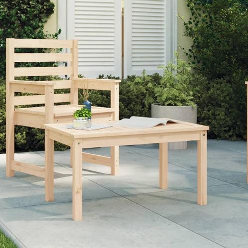 vidaXL Tuintafel 82,5x50,5x45 cm massief grenenhout, Tuin en Terras, Tuintafels, Nieuw, Verzenden