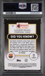 2023/24 Topps Merlin Lamine Yamal #27 Rookie-kaart, Graded, Nieuw