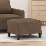 vidaXL Voetenbank 60x50x41 cm stof bruin, Huis en Inrichting, Verzenden, Nieuw