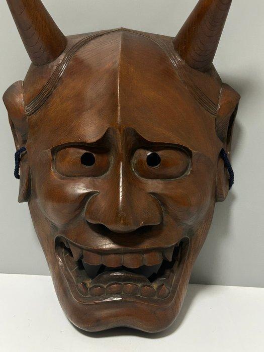 Noh masker - Hout, Hoogwaardig houten gesculpteerd, Antiek en Kunst, Antiek | Overige Antiek