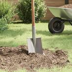 vidaXL Schep Hoofd Zilver 43 x 17 cm Gepoedercoat staal, Tuin en Terras, Verzenden, Nieuw