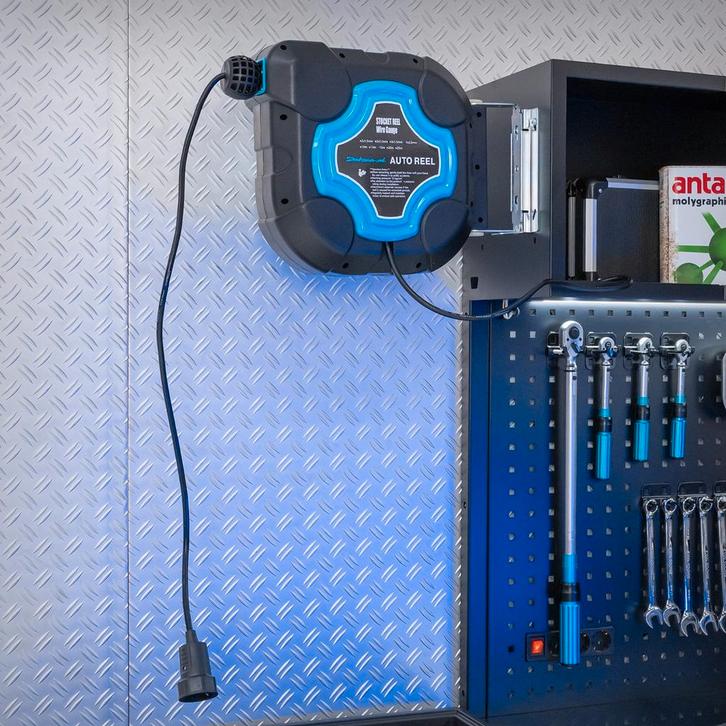 Datona Stroomhaspel 15 meter – 3 x 2,5 mm – draaibaar en, Doe-het-zelf en Bouw, Overige Doe-Het-Zelf en Bouw, Ophalen of Verzenden