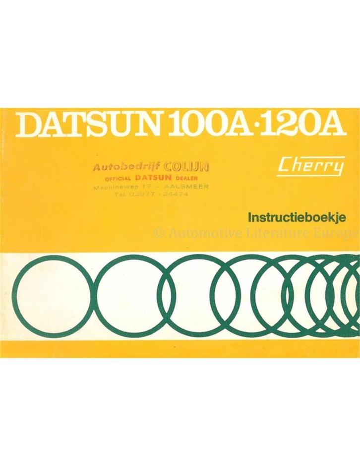 1976 DATSUN 100A | 120A (CHERRY) INSTRUCTIEBOEKJE, Auto diversen, Handleidingen en Instructieboekjes