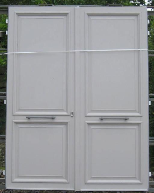 pvc dubbel buitendeur , voordeur , deur 185 x 235, Doe-het-zelf en Bouw, Deuren en Vliegenramen, Nieuw, Kunststof, Buitendeur
