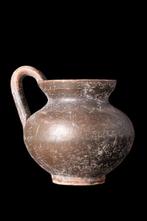 Oud-Grieks Zwart geglazuurde aardewerken kruik
