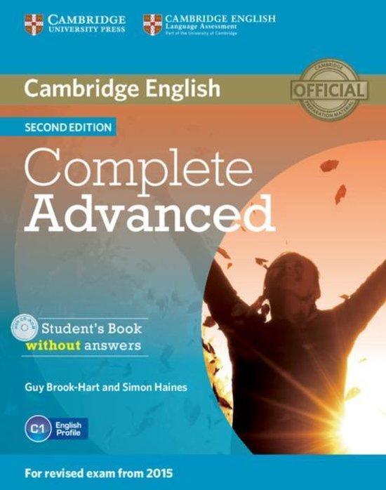 Complete Adv - second edition students book without answers, Livres, Langue | Anglais, Envoi