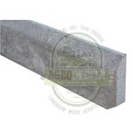 Afgeschuinde kant boordplaat hoogte 20cm - 100x20x1-3cm, Nieuw