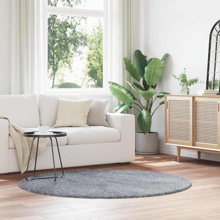 vidaXL Hoogpolig vloerkleed NAVARRA 160x160 cm polyester, Huis en Inrichting, Stoffering | Tapijten en Vloerkleden, Nieuw, Verzenden