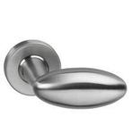 Intersteel deurklink Golfclub op rozet met ring met veer rvs, Klink of Kruk