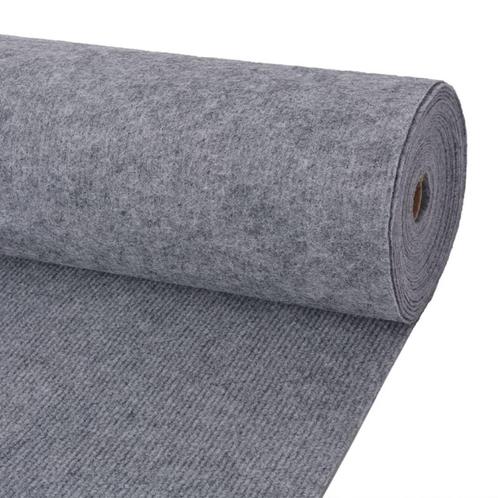 vidaXL Tapijt 1,2x15 m ribstof grijs, Tuin en Terras, Deurmatten, Nieuw, Verzenden