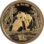1 gram - Goud .999 - 2026 - 10 Yuan Panda fine gold, Postzegels en Munten