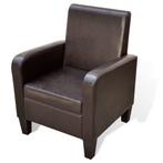 vidaXL Fauteuil kunstleer bruin, Huis en Inrichting, Fauteuils, Verzenden, Nieuw