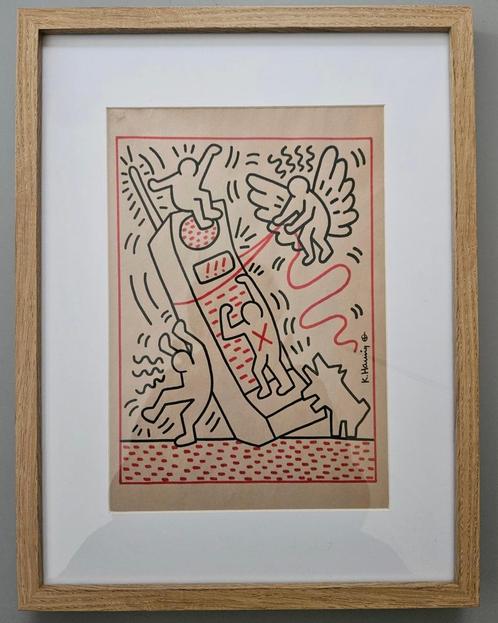 Keith Haring (after) - Keith Haring (after), Antiek en Kunst, Kunst | Litho's en Zeefdrukken, Verzenden