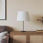 vidaXL Lampenkap Ø40x26 cm wicker wit, Verzenden, Nieuw