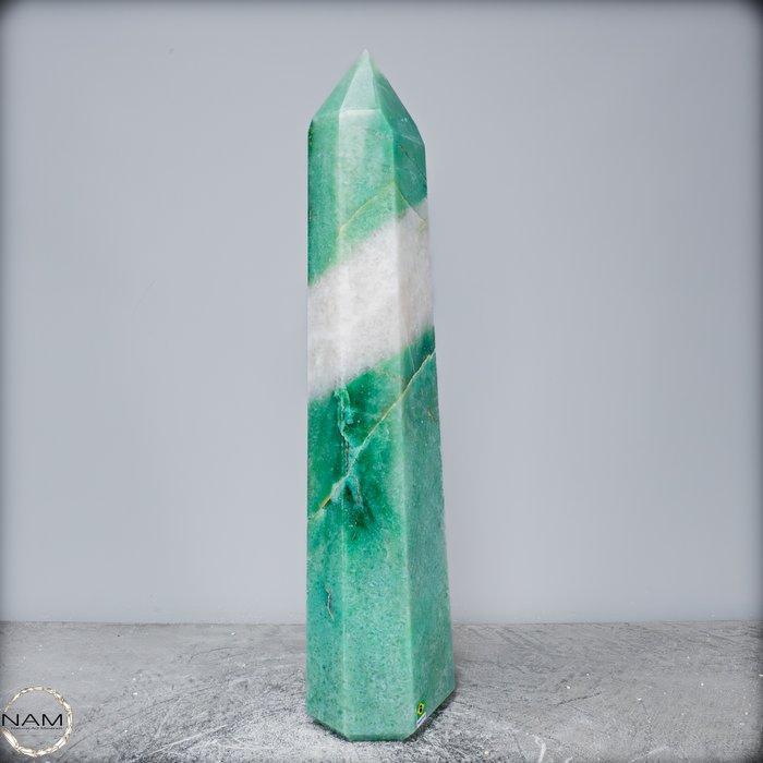 Natuurlijke topkwaliteit aventurijn Obelisk, Brazilië-, Verzamelen, Mineralen en Fossielen