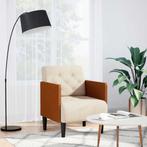 vidaXL Fauteuil met armleuningen 55 cm Linnen, Huis en Inrichting, Verzenden, Nieuw