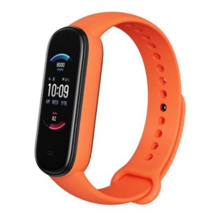 Band 5 Smartwatch -  Fitness Sport Activity Tracker Silica, Handtassen en Accessoires, Smartwatches, Nieuw, Verzenden