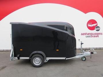 Easyline gesloten aanhangwagen enkelas zwart aerodynamische beschikbaar voor biedingen
