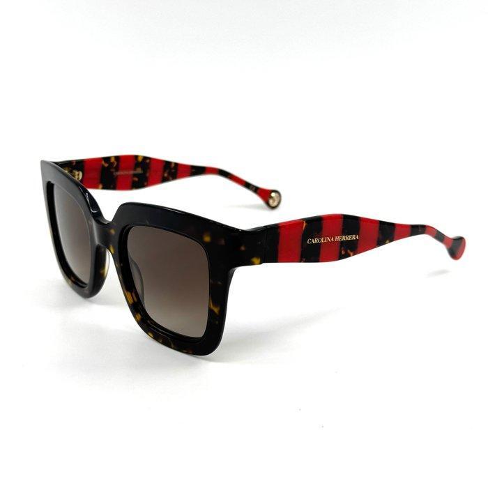 Carolina Herrera - *NEW* - Brown Acetate - Red Details -, Bijoux, Sacs & Beauté, Lunettes de Soleil & Lunettes | Femmes