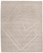 Handgeknopt designer-achtig tapijt van wol met reliëf. -