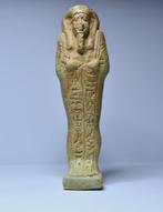 Oude Egypte, late periode Faience Shabti gegraveerd voor de, Antiek en Kunst