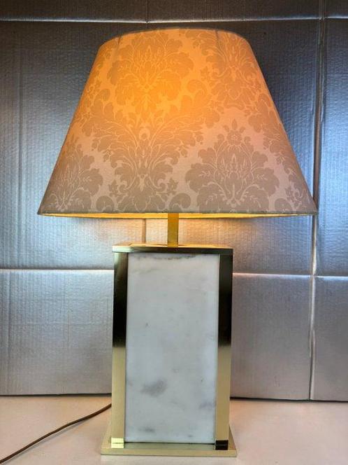 Lamp - Elegant Luxueuze Marmeren Lamp met Messing Afwerking, Huis en Inrichting, Overige Huis en Inrichting