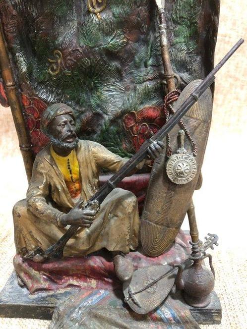Franz Bergmann - Sculpture, Orientali - 45 cm - Bronze, Antiek en Kunst, Antiek | Keramiek en Aardewerk