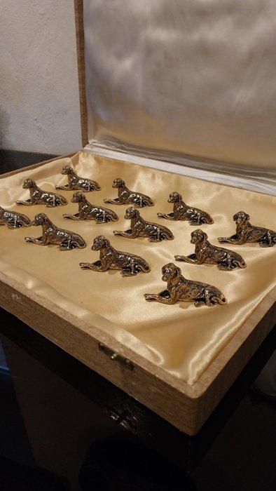 Messensteun (12) - dalmatiens grands modèles - Metaal, Antiek en Kunst, Antiek | Meubels | Tafels