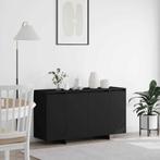 vidaXL Dressoir Zwart 135x41x75 cm Gelaagd Hout, Huis en Inrichting, Verzenden, Nieuw