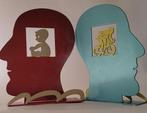 David Gerstein (1944) - Head baby · Head biker Sculpture, Antiek en Kunst, Kunst | Schilderijen | Modern