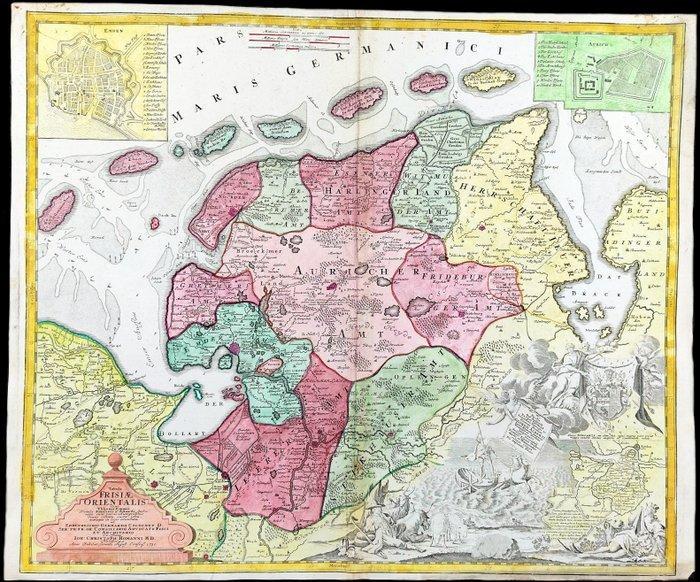 Pays-Bas - Nord de lEurope, Groningen, Allemagne, Frise,, Boeken, Atlassen en Landkaarten