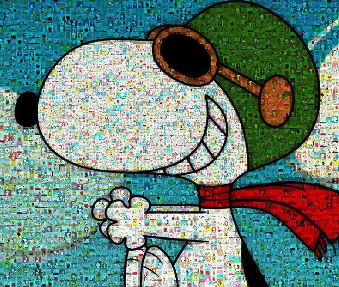 David Law (1967) - Crypto Snoopy Aviateur II - Format 40x60, Antiek en Kunst, Kunst | Designobjecten
