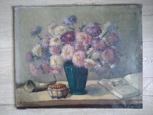 Margriet Moyaert (1928) - Bloemenvaas, Antiek en Kunst, Kunst | Schilderijen | Klassiek