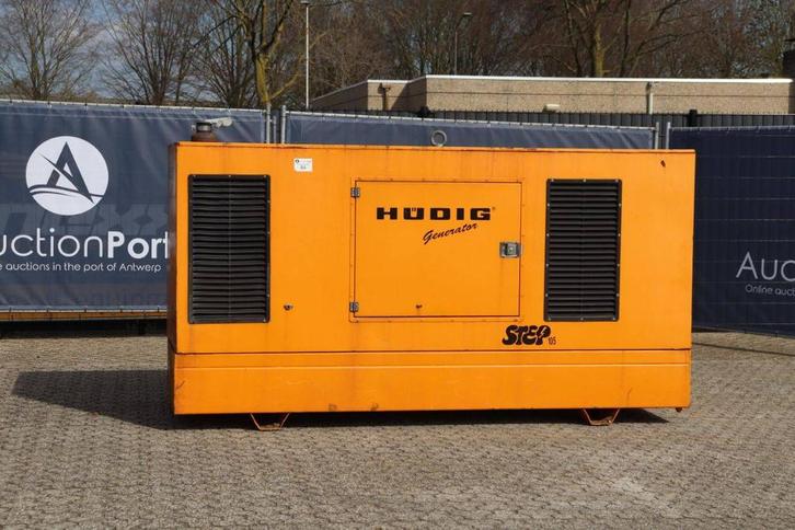 Veiling: Generator Hudig STEP 105 ECON Diesel 105kVA 2009, Articles professionnels, Machines & Construction | Générateurs, Enlèvement