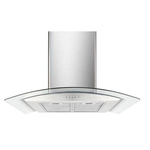 Afzuigkap - RVS met gebogen glas – 650 m³/u – 3 standen, Elektronische apparatuur, Afzuigkappen, Nieuw, Ophalen of Verzenden